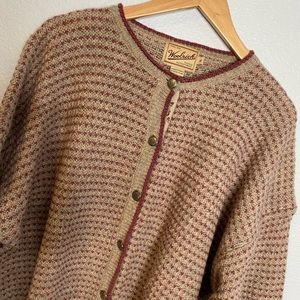 Woolrich vintage wool XL button cardigan sweater